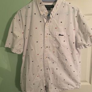 US Polo Association short sleeve button down white